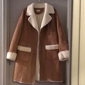 NWOT LOFT Coat Faux Shearling